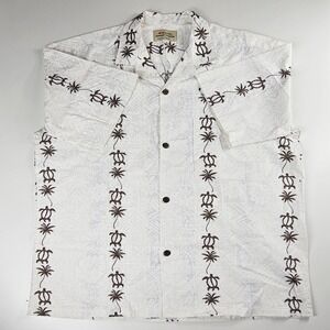 Royal Creations‎ Shirt Mens L Hawaiian Short Sleeve Button Down Made USA